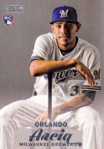  2017 Topps #255 Orlando Arcia RC Brewers Baseball :  Collectibles & Fine Art