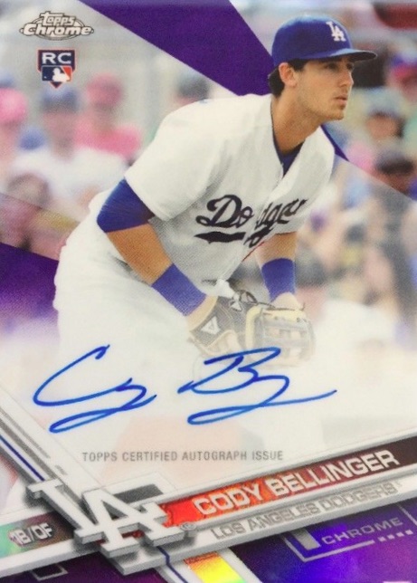 Cody Bellinger Rookie Debut 2017 Topps Update #US214 Dodgers ROY, MVP –