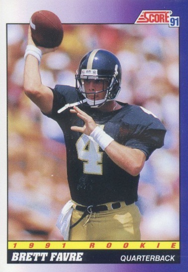 1990 Wild Card Football Brett Favre Rookie