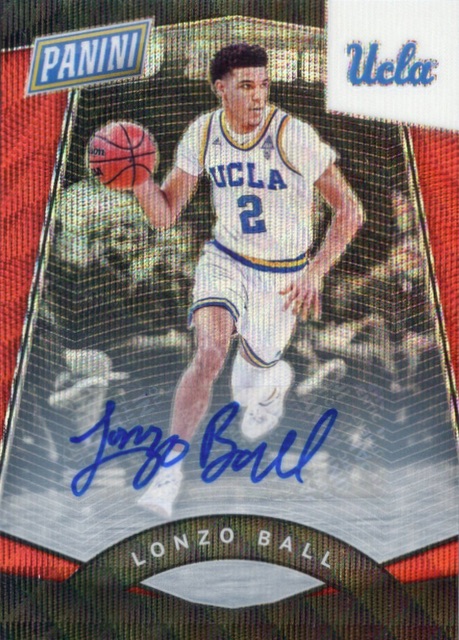 lonzo ball autographed jersey