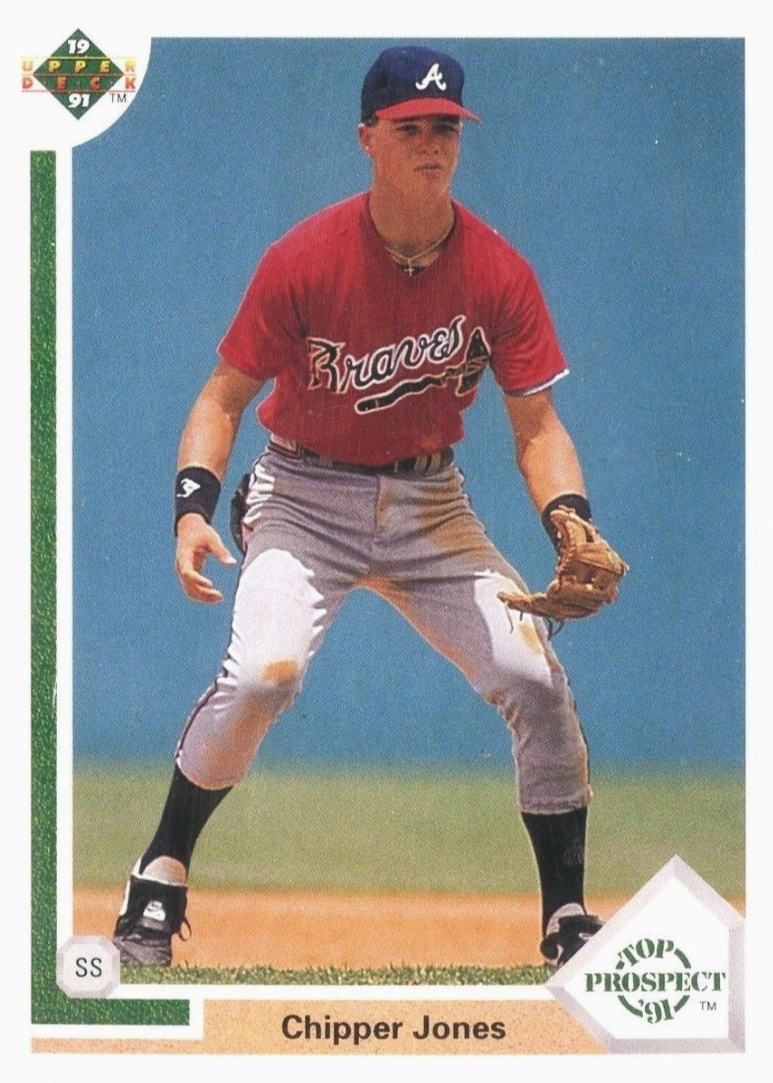 1998 Pinnacle Inside #10 Chipper Jones Baseball Card Braves