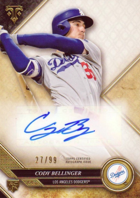 Cody Bellinger Los Angeles Dodgers Autographed 2017 Topps Chrome #79  Beckett Fanatics Witnessed Authenticated Rookie Card (BGS 9/10)