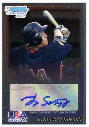 Most Valuable George Springer Rookie Card Countdown