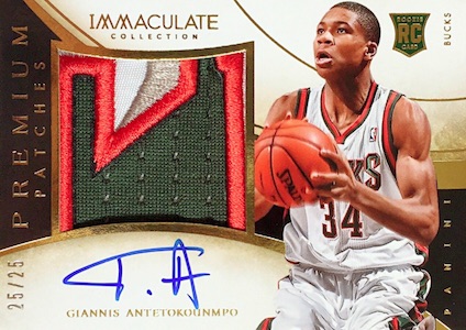  Giannis Antetokounmpo Rookie RC Iconic Ink Facsimile Auto-  Basketball Card : Sports & Outdoors