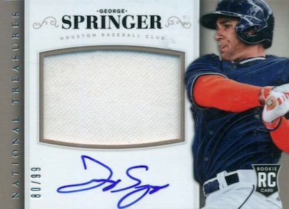 george springer autographed jersey