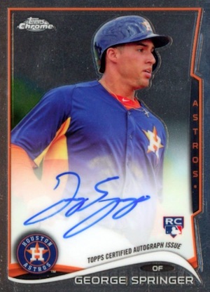 Most Valuable George Springer Rookie Card Countdown