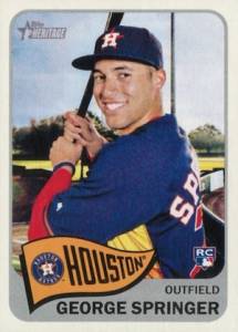 George Springer 2014 Topps Update Orange Jersey Rookie Card #US10 PSA