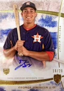 George Springer Rookie Card Checklist, Gallery, Buying Guide, Info