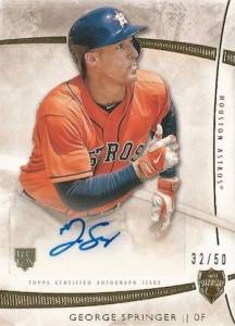 George Springer Rookie Card Checklist, Gallery, Buying Guide, Info