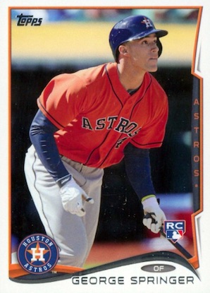 2014 Topps Stadium Club Baseball #94 George Springer Rookie Card at  's Sports Collectibles Store