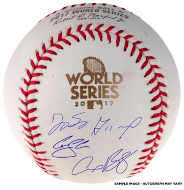 Houston Astros 2017 MLB World Series Champs Autographed Majestic