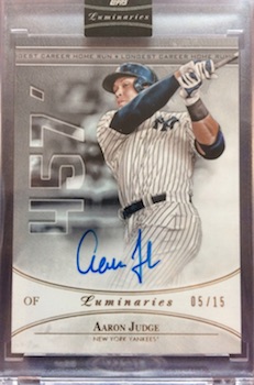 Charitybuzz: Aaron Judge Signed Rookie Card