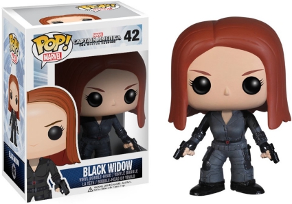 black widow funko pop grey suit