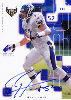 1996 Ray Lewis Topps Stadium Club ROOKIE RC #351 Baltimore Ravens