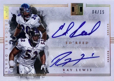 Autographed Ed Reed Ravens Football Slabbed Rookie Card Item