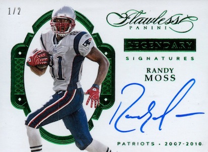 Randy Moss Autograph Signed 2010 Panini Card 87 Patriots 