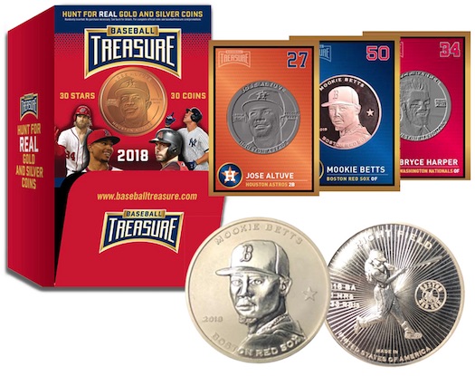 2018 Baseball Treasure MLB Coins