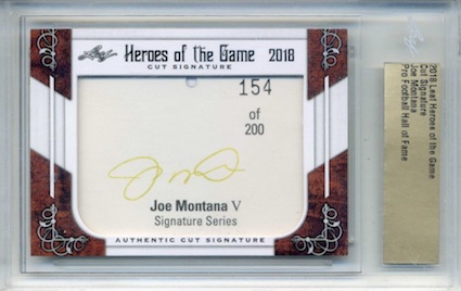 2018 Leaf Heroes of the Game Cut Signature