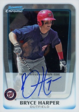 Bryce Harper 2012 Topps Chrome Rookie Auto #BH Price Guide