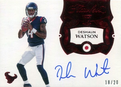 2017 Classics Derrick Deshaun Watson Full Name Variation Rc 4/5 Jersey  Number