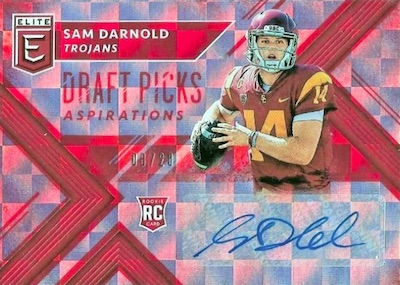 2018 Panini Contenders Draft Sam Darnold autograph rc Printing Plate #D1/1  *76783 - Sportsnut Cards