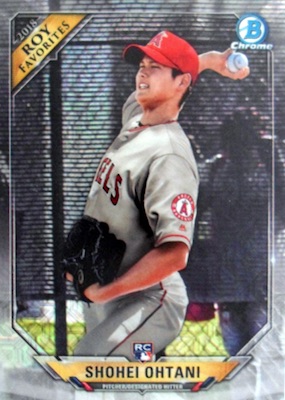 2018 Topps Chrome Base Set Variation Refractors #150 Shohei Ohtani/Red  jersey, running - NM-MT