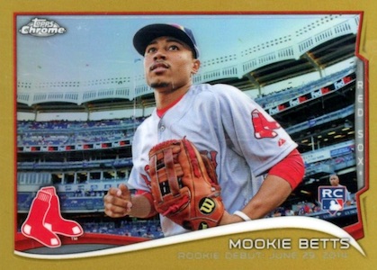  2014 Topps Update Gold /2014#US301 Mookie Betts Rookie