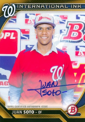 Juan Soto autographs / Blowout Buzz