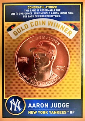 Rare Gold Aaron Judge Baseball Treasure Coin Found