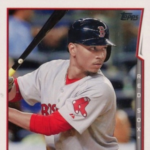 MOOKIE BETTS 2020 AUTOGRAPH Collectors Mlb Trade Card Printed 