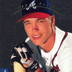 Chipper Jones Atlanta Braves 1995 Vintage White Baseball 