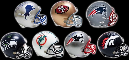 2021 Leaf Autographed Football Helmet Full-Size Set Info, Box