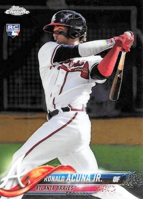 Ronald Acuna Jr. 2018 Topps #83-13 1983 Throwback SP Rookie Card PGI 1 —  Rookie Cards