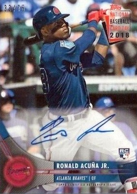 2018 Topps Now #PW-13 - Ronald Acuna Jr. - Braves RC - Players