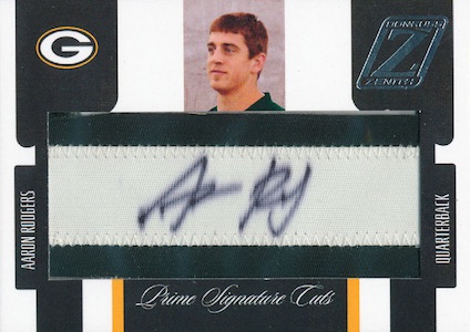 Aaron Rodgers Autographed 2018 Panini Kaboom Signed Card #AR Auto Grad