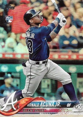 Ronald Acuna Jr. 2018 Topps #83-13 1983 Throwback SP Rookie Card PGI 1 —  Rookie Cards