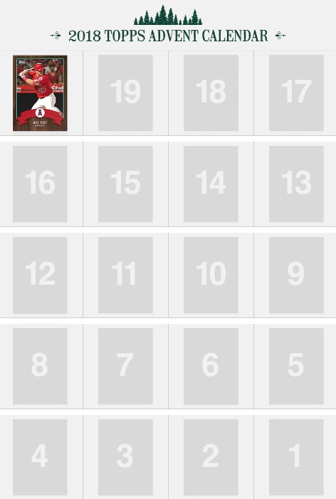 Baseball Card Advent Calendar 2020 Topps Advent Calendar Checklist MLB