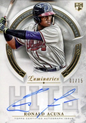 Ronald Acuna Jr. Hot List, Most Popular, Most Valuable Autograph Cards