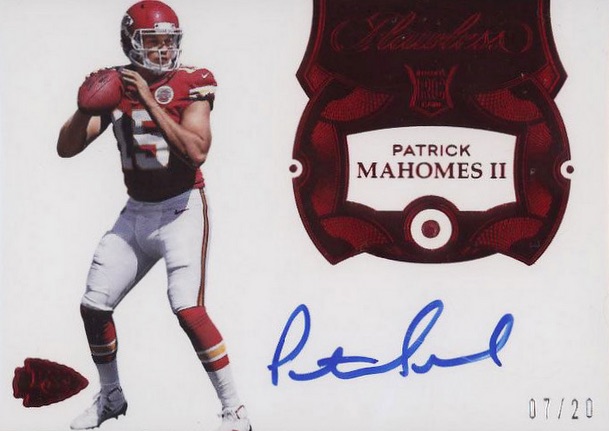 2017 Patrick Mahomes Draft Class Rookie Facsimile Autograph -   Hong Kong