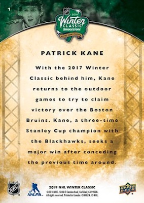 Taking a Look at the Top Ten NHL Winter Classic® Upper Deck Cards