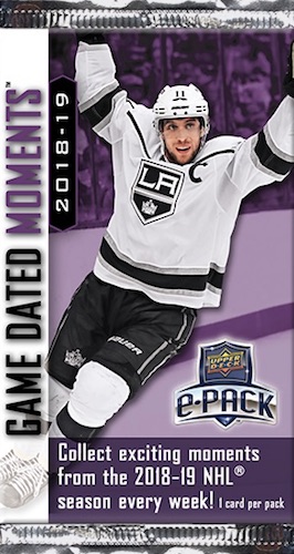 2018-19 Upper Deck Game Dated Moments Hockey Cards 1