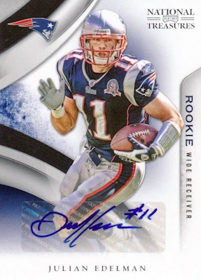 Julian Edelman 2010 Topps NFL Football Mint Rookie Card Picturing This New  England Patriots Star in His Blue Jersey 325 Julian Edelman M (Mint)