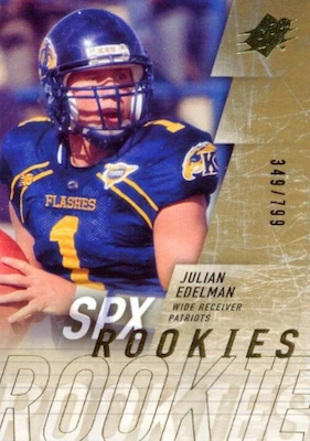 Julian Edelman 2010 Score NFL Football Mint Rookie Card 172 Picturing This  New England Patriots Star in His Blue Jersey