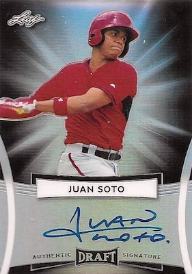 Topps Gallery Green Juan Soto Autographed Rookie Card #d/99 - Rare