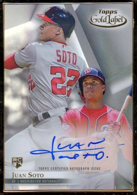 Juan Soto Autographed 2018 Topps Update Rookie Card #US300