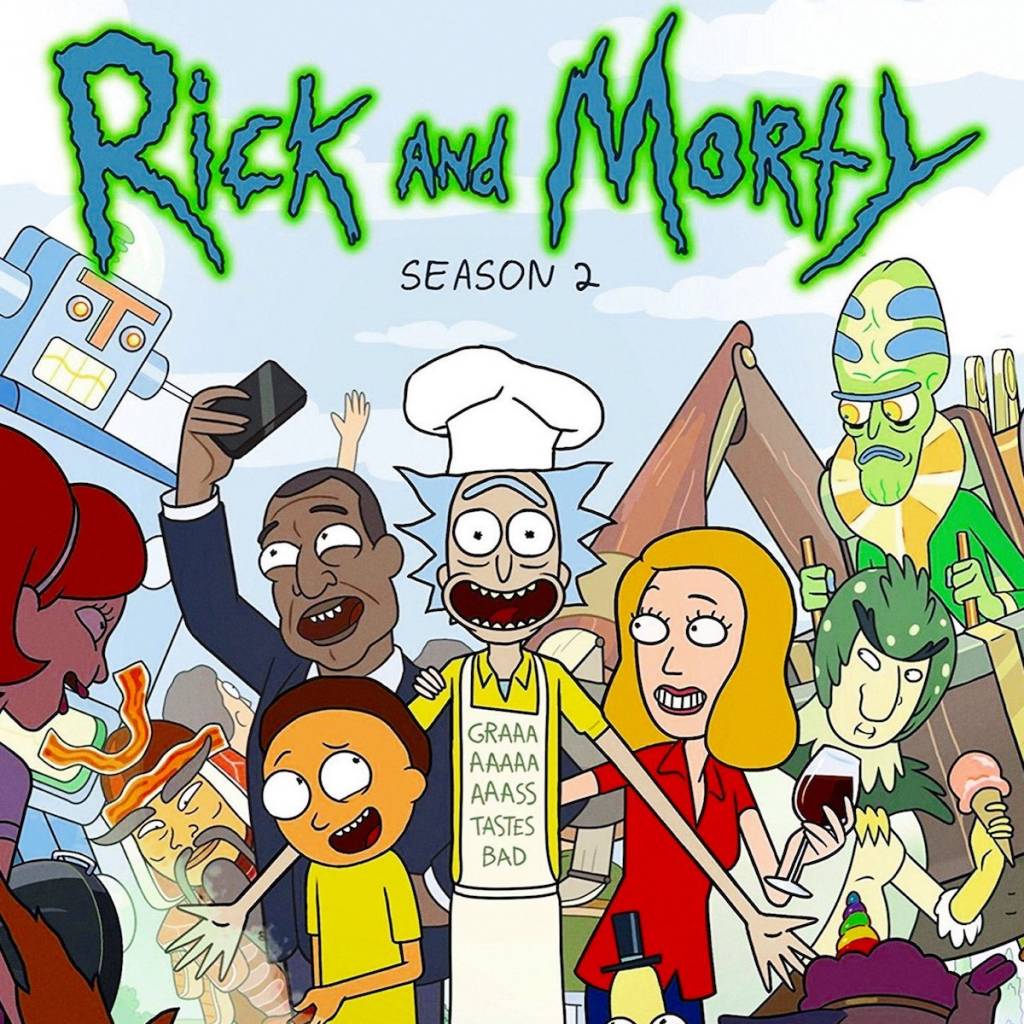 2 pc credit card skin RICKY AND MORTY