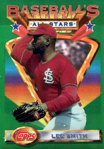 1982 Fleer Lee Smith Rookie Error Card #603 Cubs Logo Reversed HOF