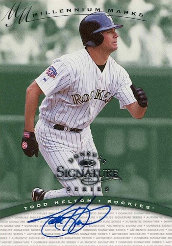 Top Todd Helton Cards, Top List, Best Autographs, Most Valuable