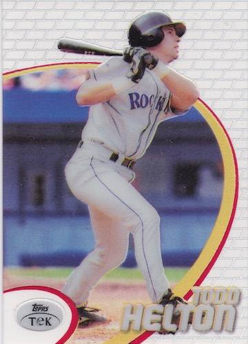 Todd Helton baseball card (Colorado Rockies) 1996 Topps #13 Draft Picks  Rookie