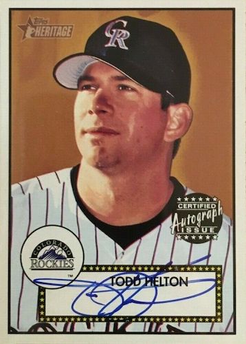 Todd Helton Trading Cards: Values, Tracking & Hot Deals